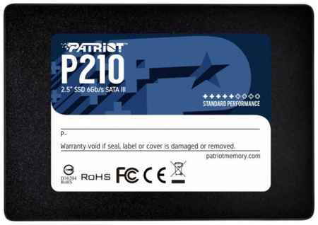 Твердотельный накопитель SSD 2.5 1 Tb Patriot P210S1TB25 Read 540Mb/s Write 430Mb/s 3D NAND TLC 2034165000