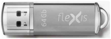 Флешка 64Gb Flexis RB-108 USB 2.0 серый 2034170460
