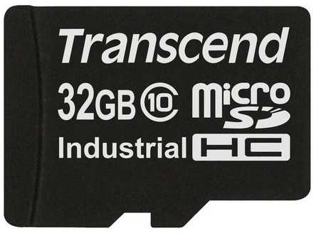 Промышленная карта памяти microSDHC Transcend 10I, 32 Гб Class 10 MLC, темп. режим от -40? до +85?, без адаптера 2034171010
