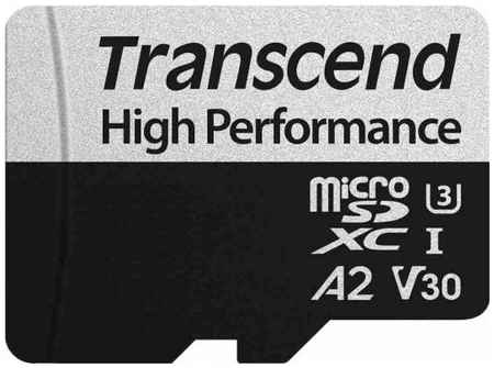 Карта памяти microSDXC Transcend 330S, 256 Гб, UHS-I Class U3 V30 A2, с адаптером 2034171053