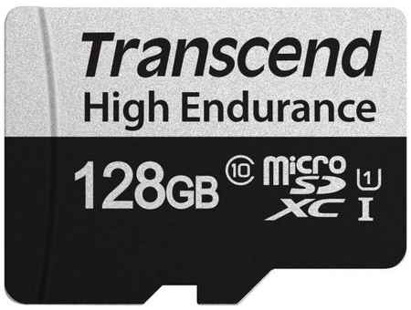 Карта памяти microSDXC Transcend 350V (высокой надёжности), 128 Гб, UHS-I Class 10 U1, с адаптером 2034171059