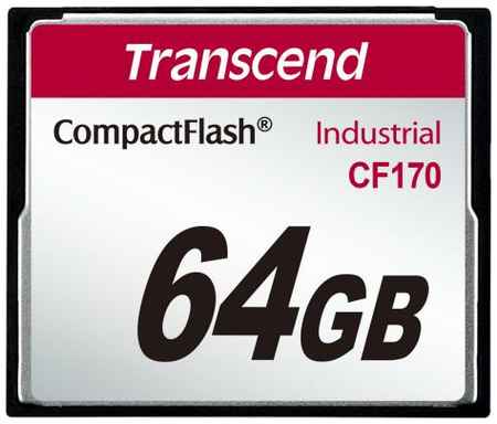 Промышленная карта памяти CompactFlash Transcend 170, 64 Гб MLC, темп. режим от -25? до +85? 2034171908