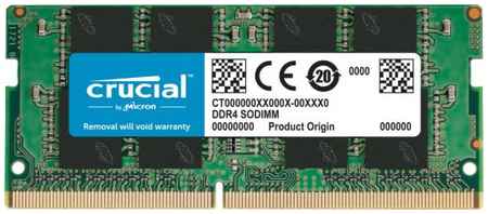 Оперативная память для ноутбука 16Gb (1x16Gb) PC4-25600 3200MHz DDR4 SO-DIMM Unbuffered CL22 Crucial CT16G4SFRA32A