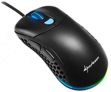 Игровая мышь Sharkoon Light2 200 (PixArt PMW 3389, 6 кнопок, 16000 dpi, USB, RGB подсветка)