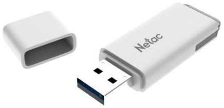 Флеш Диск Netac U185 16Gb, USB3.0, с колпачком, пластиковая белая 2034173659