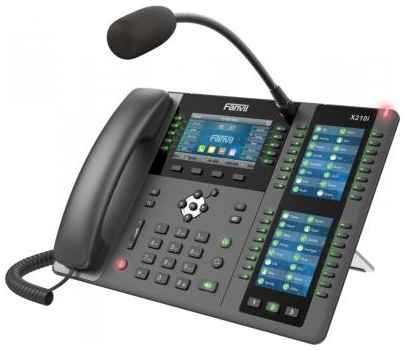 X210i Телефон IP Fanvil IP телефон 20 линий, внешний микрофон, цветной экран 4.3″ + два доп. цветных экрана 3.5″, HD, Opus, 10/100/1 2034175184