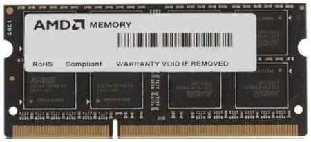 Оперативная память для ноутбука 8Gb (1x8Gb) PC3-12800 1600MHz DDR3 DIMM CL11 AMD R538G1601S2S-U 2034175779