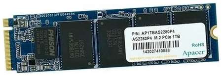 Твердотельный накопитель SSD M.2 1 Tb Apacer AS2280P4 Read 3000Mb/s Write 2000Mb/s 3D NAND TLC AP1TBAS2280P4-1 2034175880