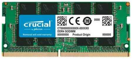 Оперативная память для ноутбука 8Gb (1x8Gb) PC4-25600 3200MHz DDR4 SO-DIMM Unbuffered CL22 Crucial Basics Laptop CT8G4SFRA32A