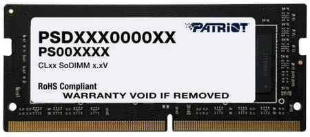 Оперативная память для ноутбука 16Gb (1x16Gb) PC4-25600 3200MHz DDR4 SO-DIMM CL22 Patriot Signature Line PSD416G320081S