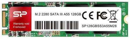 Твердотельный накопитель SSD M.2 128 Gb Silicon Power A55 Read 560Mb/s Write 530Mb/s TLC (SP128GBSS3A55M28)