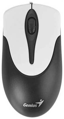 Мышь Genius NetScroll 100 V2 new, USB (черная/белая, оптическая 1000 dpi) 2034190175