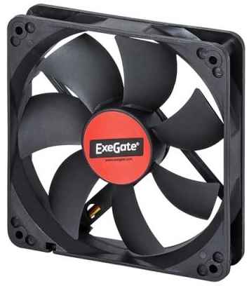 Exegate EX283376RUS Вентилятор ExeGate ExtraSilent ES08025H3P, 80x80x25 мм, Hydraulic bearing (гидродинамический), 3pin, 1800RPM, 21dBA 2034192739