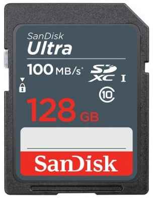 Флеш карта SDHC 128Gb Class10 Sandisk SDSDUNR-128G-GN3IN Ultra