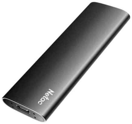 Внешний SSD Netac 500Gb Z SLIM (USB3.2, up to 520/480MBs, 100х29.5х9mm, Black) 2034193856