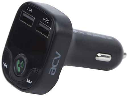 Автомобильный FM-модулятор ACV FMT-120B черный MicroSD BT USB (37574) 2034194067