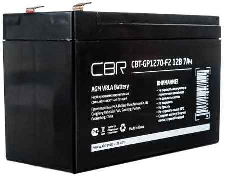 CBR Аккумуляторная VRLA батарея CBT-GP1270-F2 (12В 7Ач), клеммы F2 2034196083