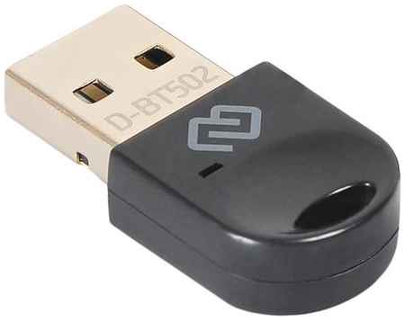 Адаптер USB Digma D-BT502 Bluetooth 5.0+EDR class 1.5 20м черный 2034198990
