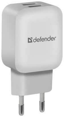 Сетевой адаптер Defender EPA-13 , 2xUSB, 5V/2.1А, пакет