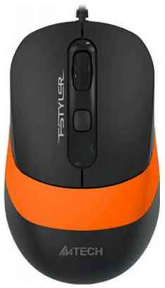 Мышь проводная A4TECH Fstyler FM10 чёрный оранжевый USB 2034244958