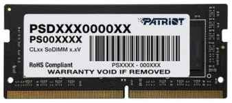 Оперативная память для ноутбука 4Gb (1x4Gb) PC4-21300 2666MHz DDR4 SO-DIMM CL19 Patriot Signature Line PSD44G266681S 2034247375