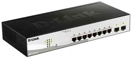 Коммутатор D-Link DGS-1210-10/FL1A 8G 2SFP настраиваемый 2034260429