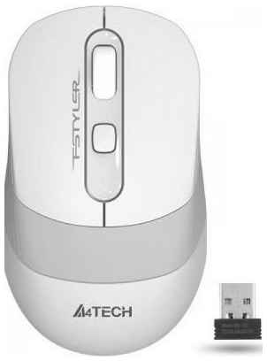 Мышь беспроводная A4TECH Fstyler FG10S белый серый USB 2034288493