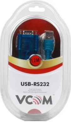 Кабель-переходник USB 2.0 AM-COM 9pin VCOM VUS7050 1.2м ZE394 1.5 М VCOM Telecom