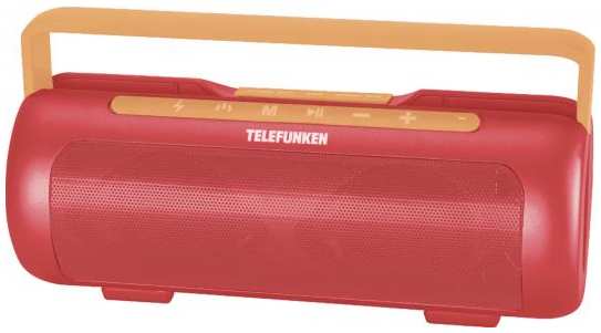Магнитола Telefunken TF-PS1231B красный/оранжевый 2034420863
