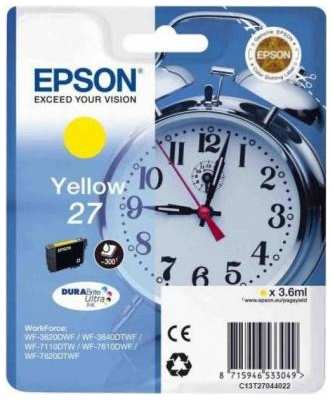 Картридж Epson C13T27044022 для Epson WF7110/7610/7620 желтый 2034424331