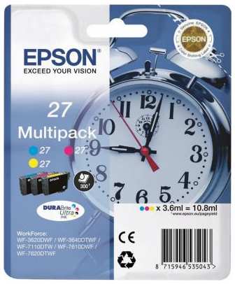 Картридж Epson C13T27124022 для Epson WF7110/7610 голубой 2034440570