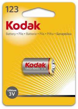 Батарейка KODAK CR123(A) K123LA 6/12/9000 CR123A 1 шт 2034460319