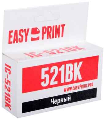 Картридж EasyPrint IC-CLI521BK для Canon PIXMA iP4700/MP540/620/980/MX860 черный 2034462256
