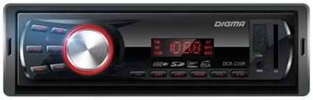 Автомагнитола Digma DCR-220R USB MP3 FM 1DIN 4x45Вт черный