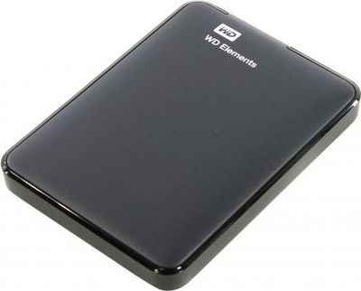Внешний жесткий диск 2.5 1 Tb USB 3.0 Western Digital Elements Portable WDBUZG0010BBK-WESN черный