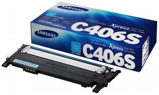 Картридж Samsung ST986A CLT-C406S для CLP-360 365 365W голубой 2034495477