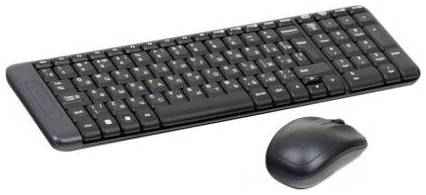 Комплект клавиатура+мышь Logitech MK220 черный USB 920-003169 203452199