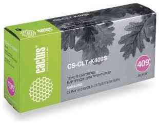 Тонер-картридж Cactus CS-CLT-K409S для принтеров Samsung CLP-310/315; CLX-3170/3175/3175FN, 1500 стр