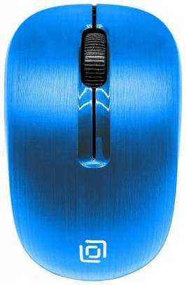 Мышь Oklick 525MW голубой оптическая (1000dpi) беспроводная USB (2but) 2034600525