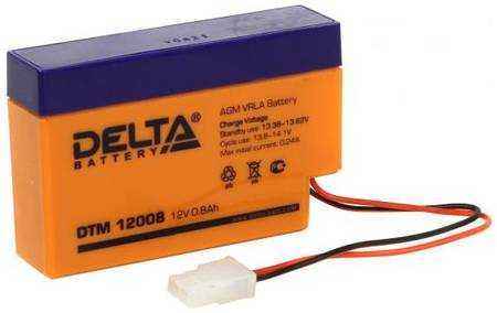 Delta DTM 12008 (0.8 А\\\\ч, 12В) свинцово- кислотный аккумулятор 2034609677