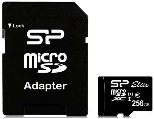 Флеш карта microSD 256GB Silicon Power Elite microSDXC Class 10 UHS-I (SD адаптер)