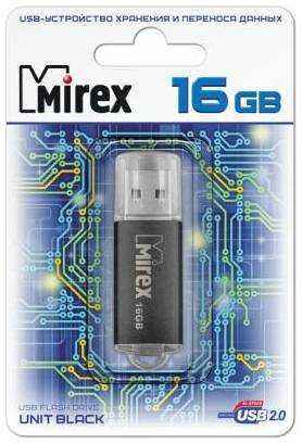 Флешка 16Gb Mirex Unit USB 2.0 черный 13600-FMUUND16