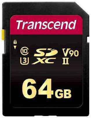 Карта памяти SD XC 64Gb Transcend TS64GSDC700S