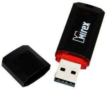 Флеш накопитель 64GB Mirex Knight, USB 2.0, Черный (13600-FMUKNT64)