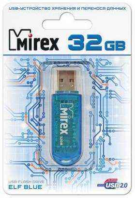 Флеш накопитель 32GB Mirex Elf, USB 2.0, Синий 2034622271