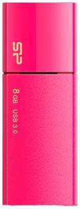 Флеш накопитель 8Gb Silicon Power Blaze B05, USB 3.0, Розовый (SP008GBUF3B05V1H)
