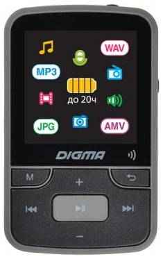 Плеер Hi-Fi Flash Digma Z4 BT 16Gb черный/1.5/FM/microSD/clip [1017070] 2034625819