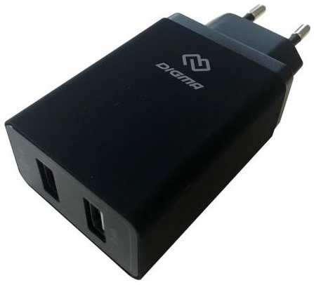 Сетевое зарядное устройство Digma DGWC-2U-QC3.0-BK 5.4А черный 2034627944