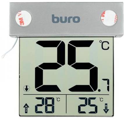 Бюрократ Термометр Buro P-6041 серебристый