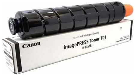 Тонер Canon T01 BK 8066B001 черный туба 1040гр. для копира IPC800 2034653003